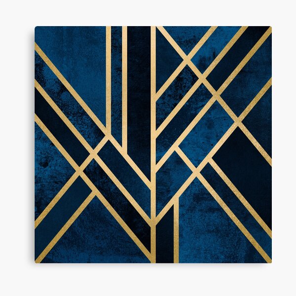 Art Deco Midnight Canvas Print