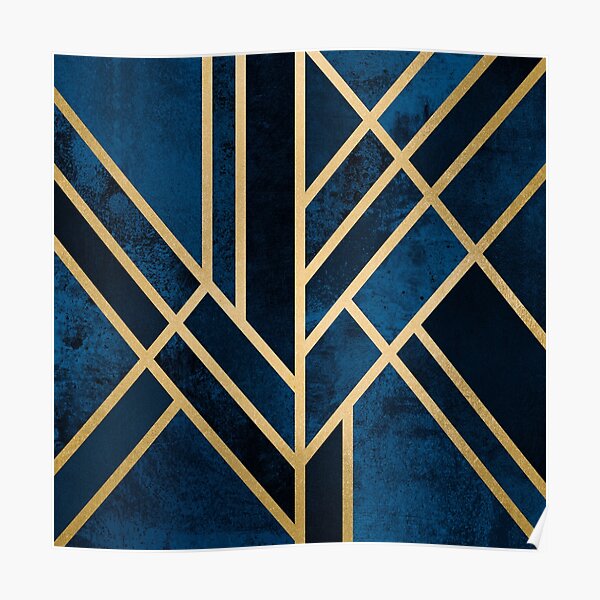 Art Deco Midnight Poster
