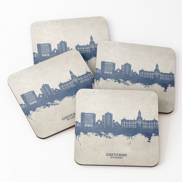 Item preview, Cheyenne Wyoming Skyline designed and sold by ArtPrints.