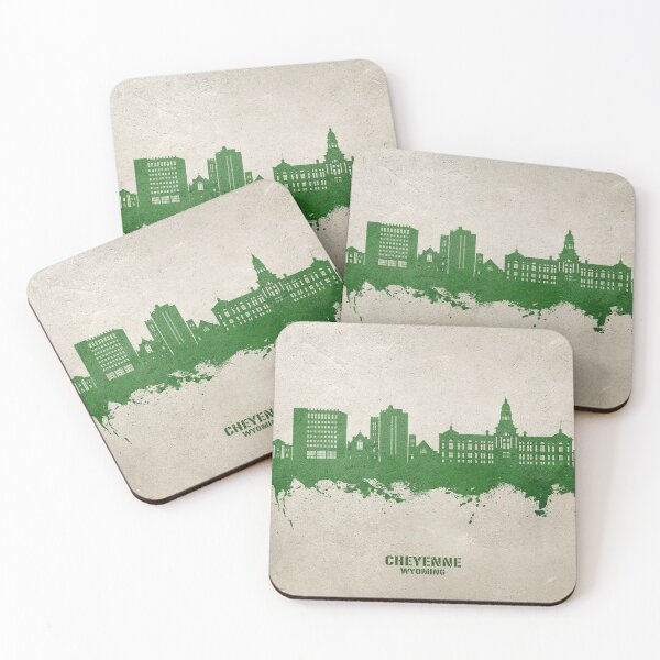 Item preview, Cheyenne Wyoming Skyline designed and sold by ArtPrints.