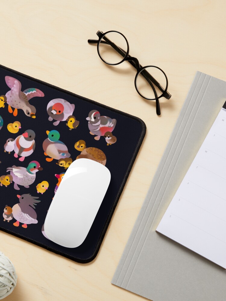 Alternate view of Duck and Duckling - dark Mouse Pad