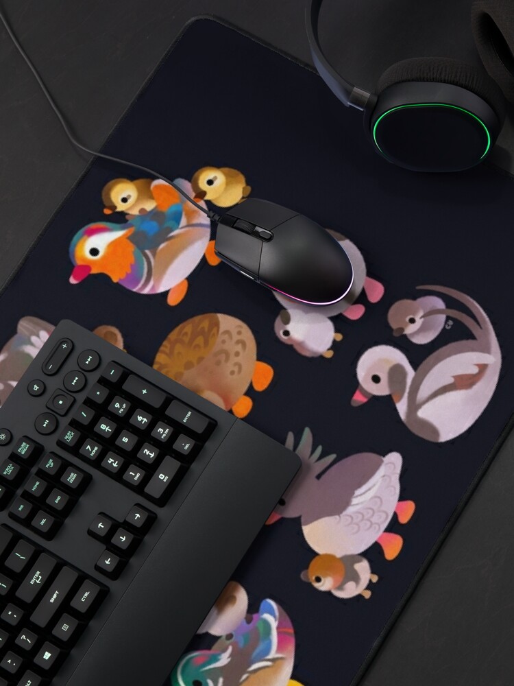 Alternate view of Duck and Duckling - dark Mouse Pad