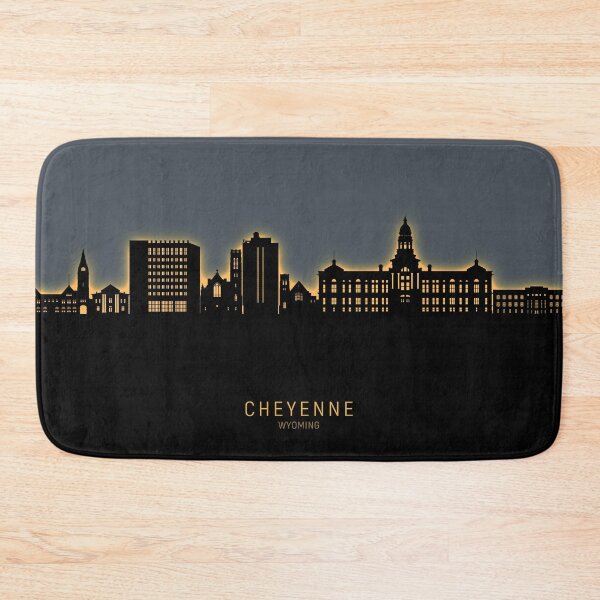 Item preview, Cheyenne Wyoming Skyline designed and sold by ArtPrints.