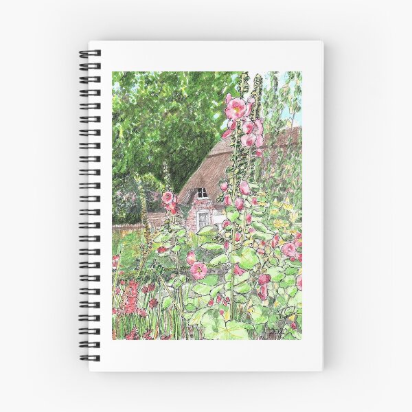 Item preview, Jardines Furzey, Reino Unido - Hollyhocks designed and sold by Jim Griffiths.