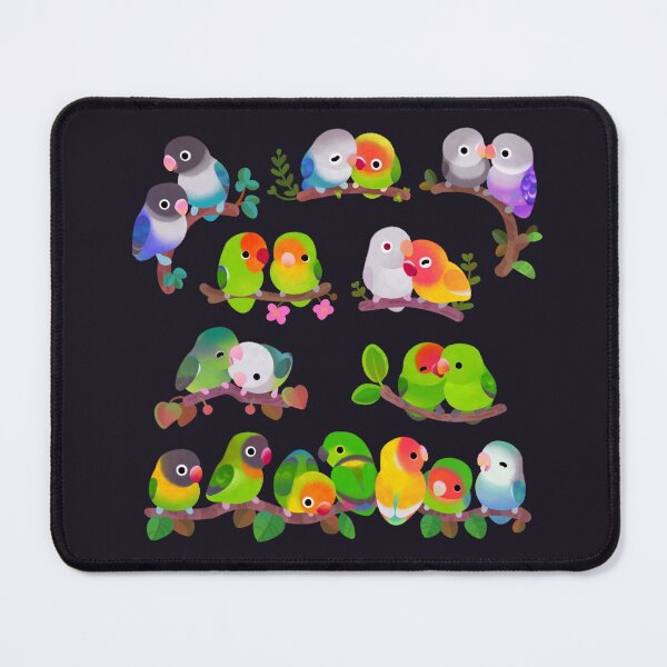 Lovebird - dark Mouse Pad