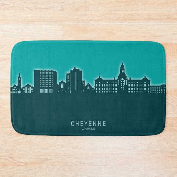 Item preview, Cheyenne Wyoming Skyline designed and sold by ArtPrints.