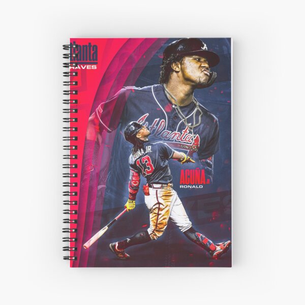 Ronald Acuña Jr. Jersey Spiral Notebook for Sale by ecscraps