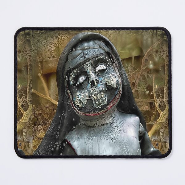 Item preview, Creepy Horror Nun | Surreal Death Skull Nun Surrealist Art TM11 designed and sold by triciakitty.