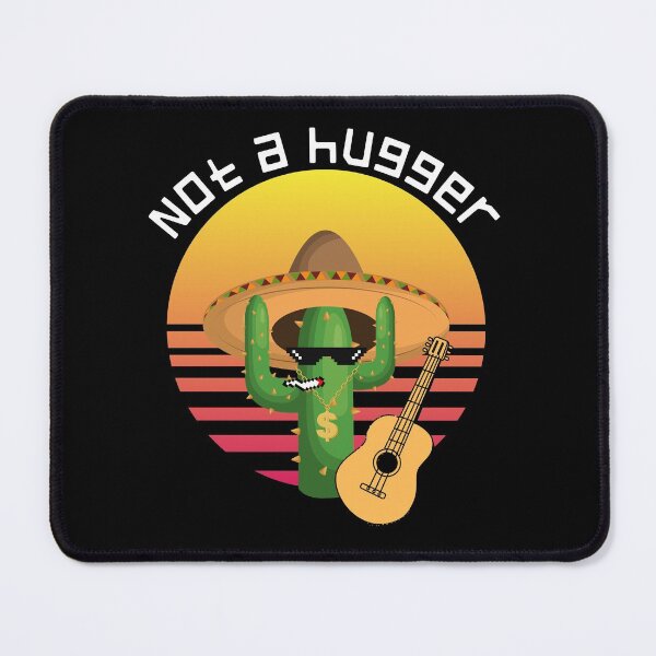 Item preview, Not a hugger funny vintage cactus sarcastic retro saguaro cactus sunset designed and sold by NikitaAg.