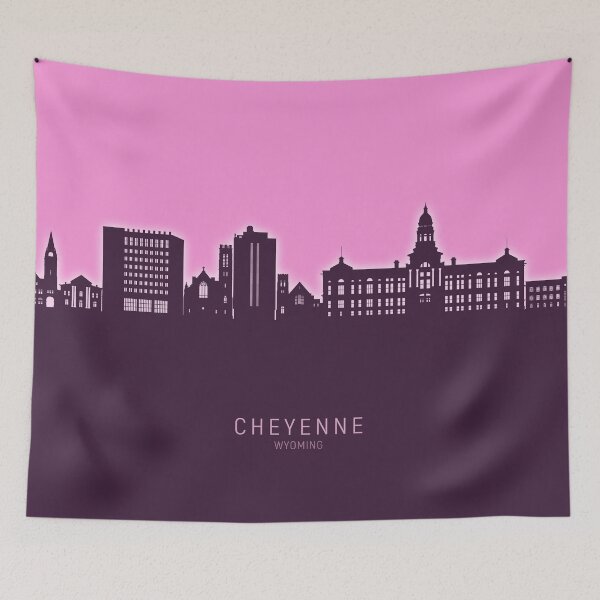 Item preview, Cheyenne Wyoming Skyline designed and sold by ArtPrints.