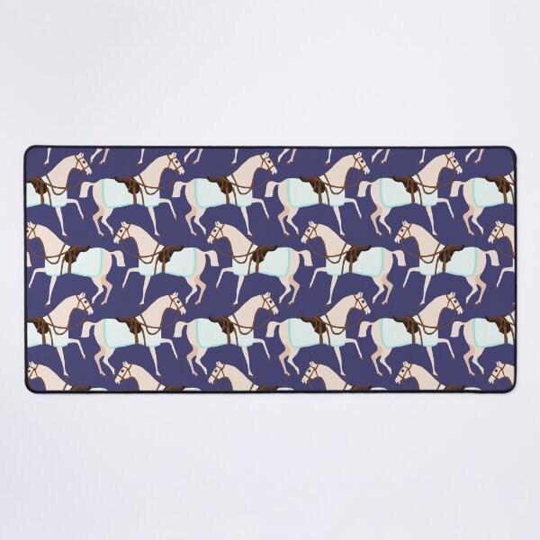 Item preview, Cute Horses on Blue Background designed and sold by kapotka.