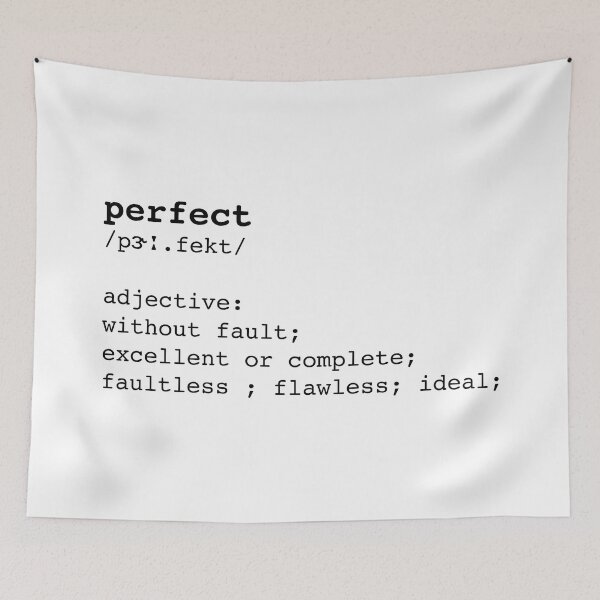 Item preview, perfect - dictionary word definition , text black and white designed and sold by vintagegraphic.