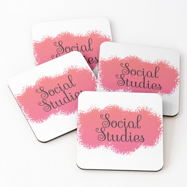 Item preview, Social Studies School Subject Label - Peach to Pink Gradient designed and sold by IrinchiDE.