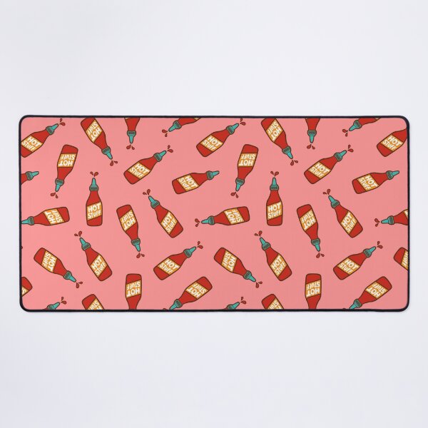 Item preview, Hot Stuff Hot Sauce Pattern in Peachy Pink designed and sold by evannave.