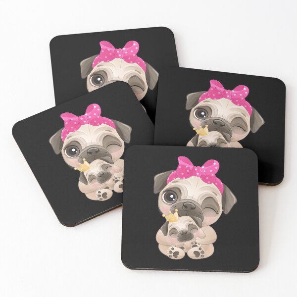 Item preview, Mother pug with her baby pug designed and sold by Emil1993.