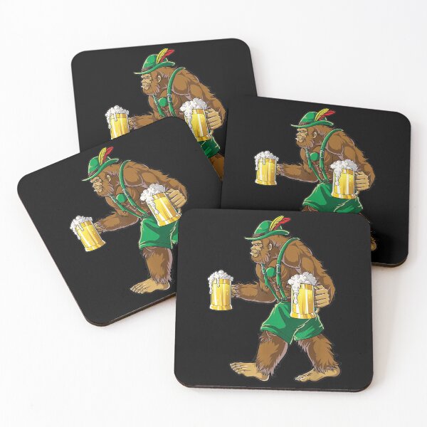Item preview, Bigfoot Lederhosen Oktoberfest Men Prost Beer Mug designed and sold by epplevida.