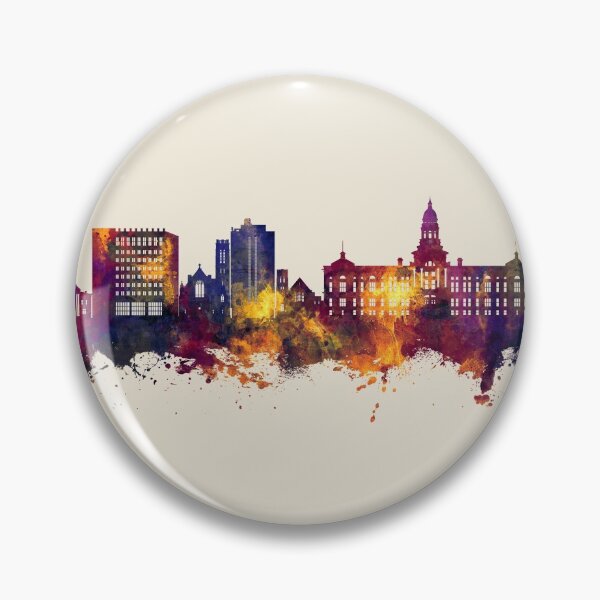 Item preview, Cheyenne Wyoming Skyline designed and sold by ArtPrints.