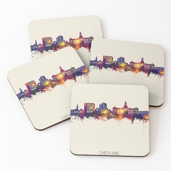 Item preview, Cheyenne Wyoming Skyline designed and sold by ArtPrints.