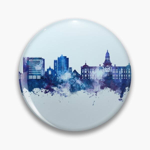 Item preview, Cheyenne Wyoming Skyline designed and sold by ArtPrints.
