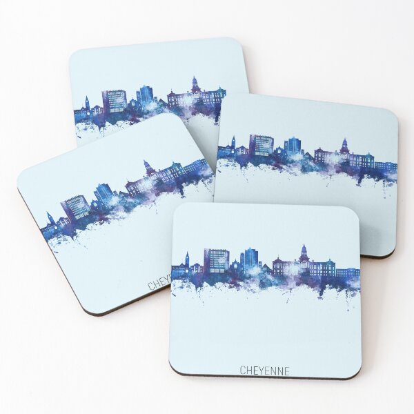 Item preview, Cheyenne Wyoming Skyline designed and sold by ArtPrints.