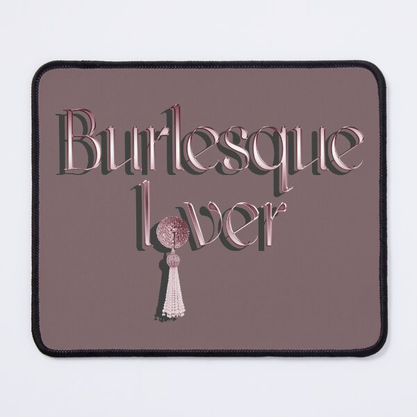 Item preview, Burlesque Lover lettering with pastie pink designed and sold by Xarah.