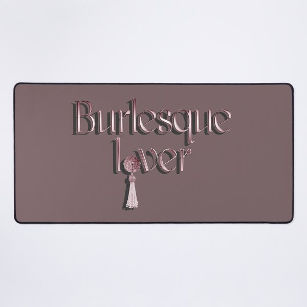 Item preview, Burlesque Lover lettering with pastie pink designed and sold by Xarah.