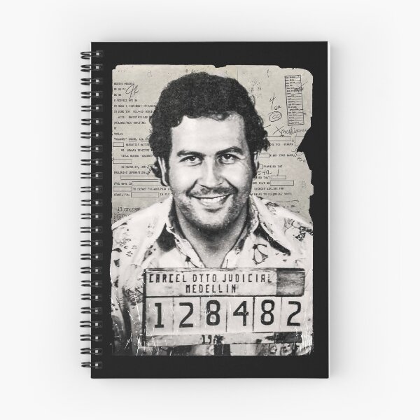 Artikelvorschau, Pablo Escobar Verhaftungsakt 1976 Mugshot entworfen und verkauft von Artaxias_Designs.