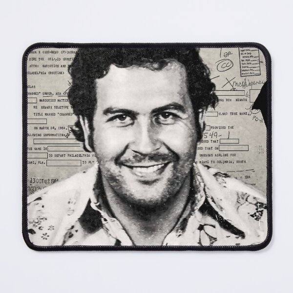 Item preview, Pablo Escobar Arrest Record 1976 Mugshot designed and sold by Artaxias_Designs.