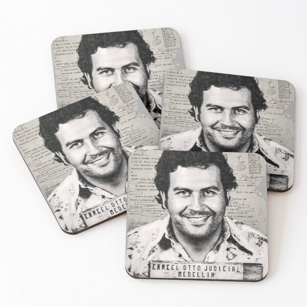 Item preview, Pablo Escobar Arrest Record 1976 Mugshot designed and sold by Artaxias_Designs.