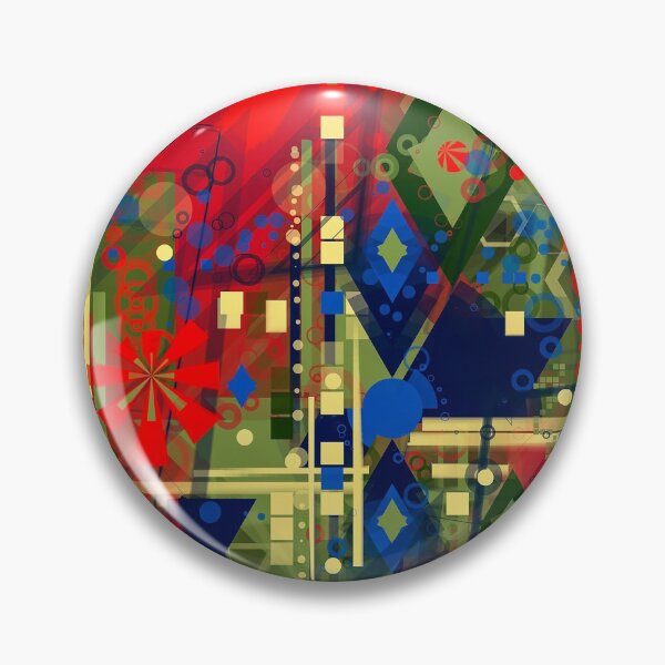 Item preview, Field of poppies, digital colorful abstract painting designed and sold by Mikko Tyllinen.