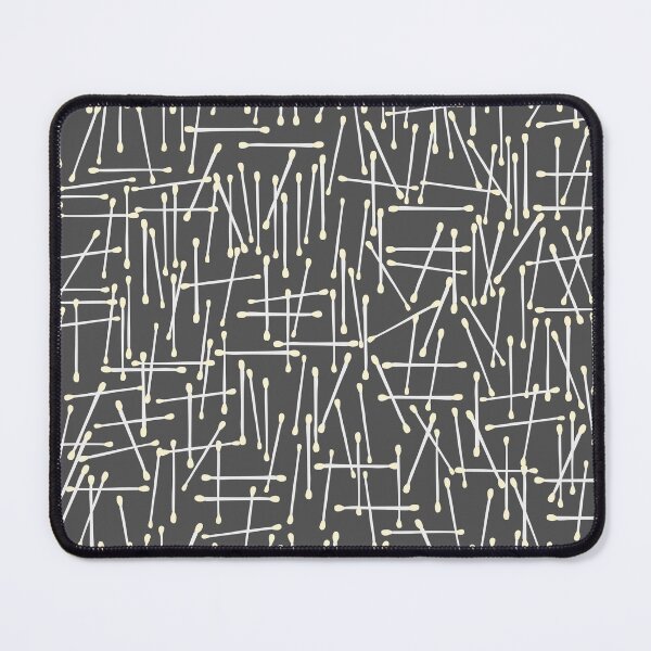 Item preview, Cotton Swabs Pattern on grey background designed and sold by kapotka.