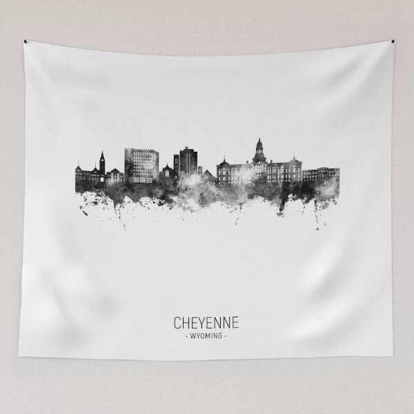 Item preview, Cheyenne Wyoming Skyline designed and sold by ArtPrints.