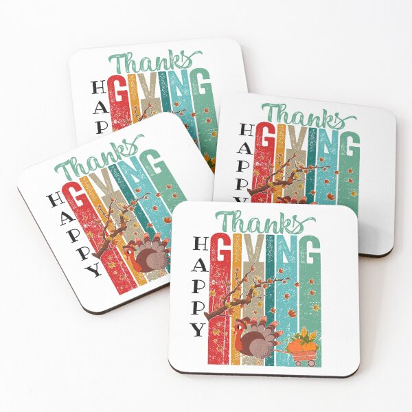 Item preview, HAPPY THANKSGIVING, GRATEFUL, BLESSED, THANKSGIVING DINNER, BOUNTIFUL, TURKEY DINNER, designed and sold by R B Chrystal.