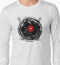 Enchanting Vinyl Records Vintage Twirls Long Sleeve T-Shirt