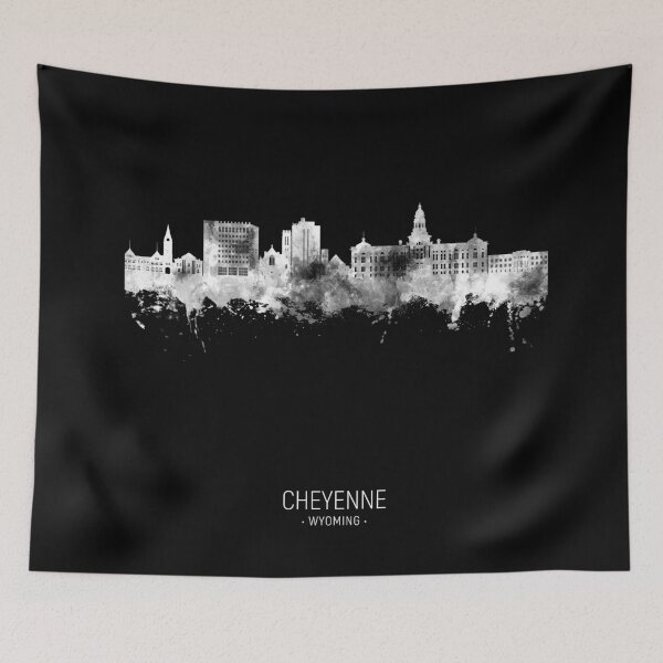 Item preview, Cheyenne Wyoming Skyline designed and sold by ArtPrints.