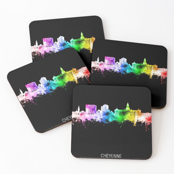 Item preview, Cheyenne Wyoming Skyline designed and sold by ArtPrints.
