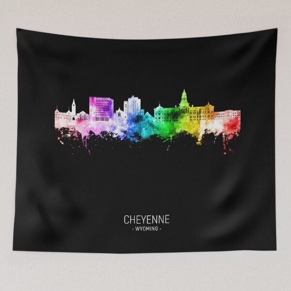 Item preview, Cheyenne Wyoming Skyline designed and sold by ArtPrints.