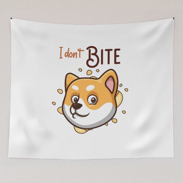 Item preview, I don't bite - cute dog lovers designed and sold by cruzzcreation.