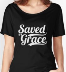 Saved By Grace - Christian Gifts Women's Relaxed Fit T-Shirt
