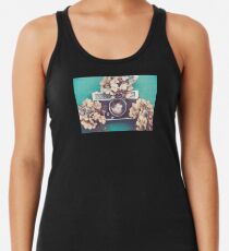 Camera & Hydrangea Women's Tank Top