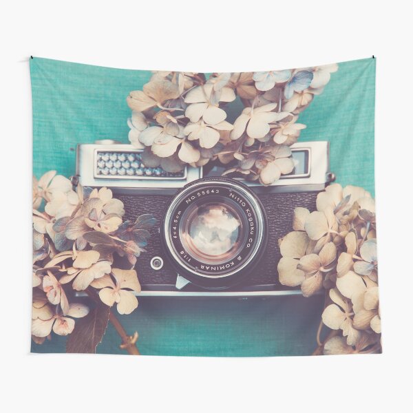 Item preview, Camera & Hydrangea designed and sold by RiotJane.