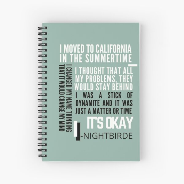 nightbirde inspirational quotes jane marczewski | motivational quotes Spiral Notebook