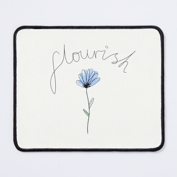 Item preview, Flourish : Blue Watercolour Cornflower designed and sold by emDesign123.