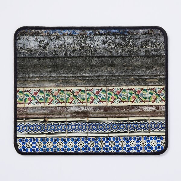 Item preview, Weathered Portuguese Tile Mosaic Pattern Decorated Building Facade designed and sold by worldways.