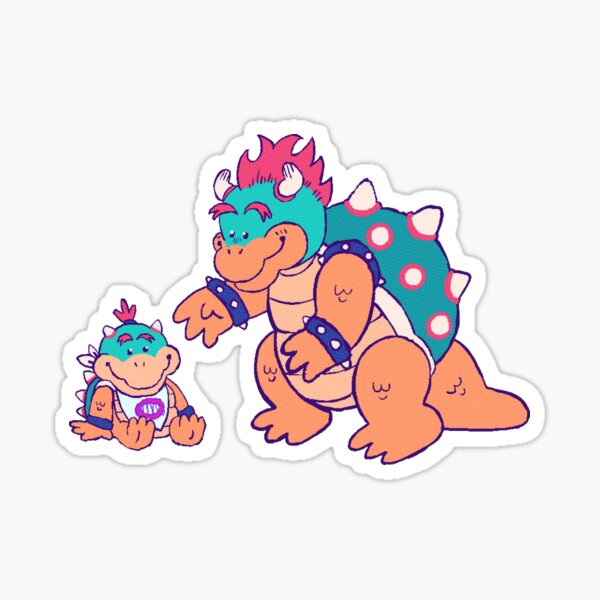 King Bowser Koopa Sticker - Bowser - Super Mario Brothers Bros - Nintendo