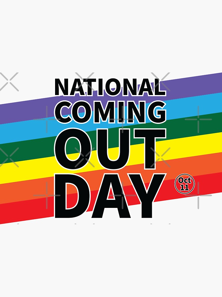 "์National Coming Out Day" Sticker by 204Tshirt Redbubble