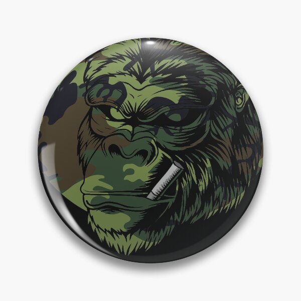 Item preview, Smoking Gorilla Monkey Ape Smoke Camouflage designed and sold by fantasyy.
