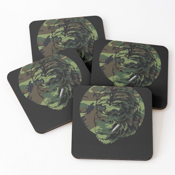 Item preview, Smoking Gorilla Monkey Ape Smoke Camouflage designed and sold by fantasyy.