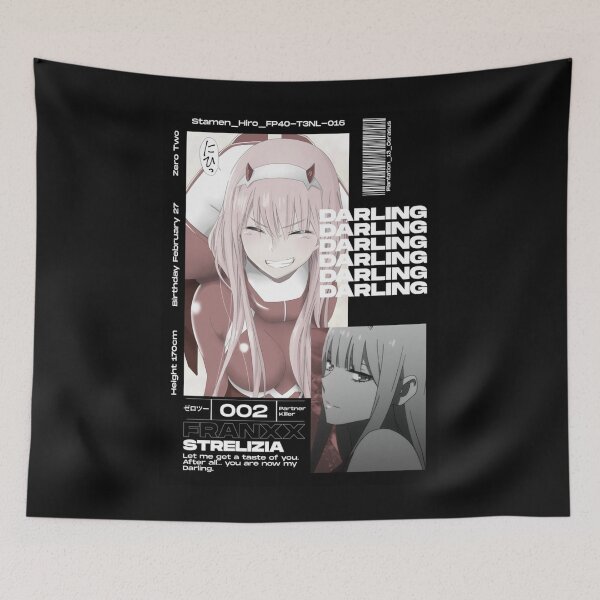 Aperçu de l'œuvre Zero Two 02 Darling dans le design esthétique de l'anime Franxx créée et vendue par TimHackl.