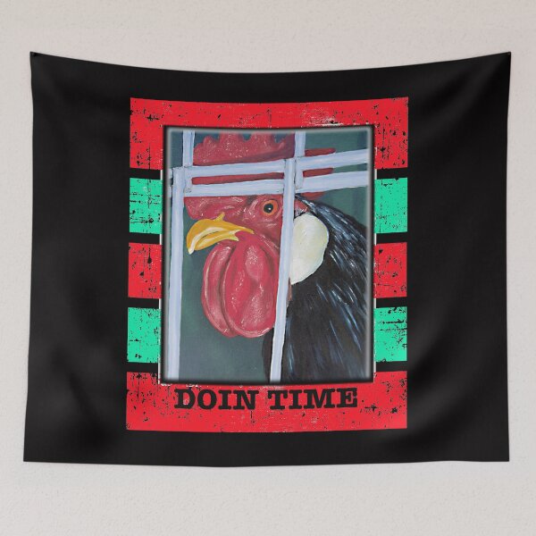 Item preview, Doin Time - Locked up Dads stay strong like this jail bird! designed and sold by LunaticPainter.